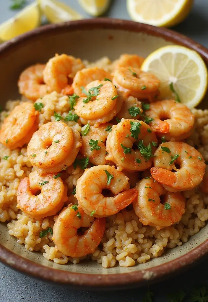 25 Cheap Healthy Meals on a Budget (Under $5 Per Serving) - 13. One-Pot Shrimp and Rice