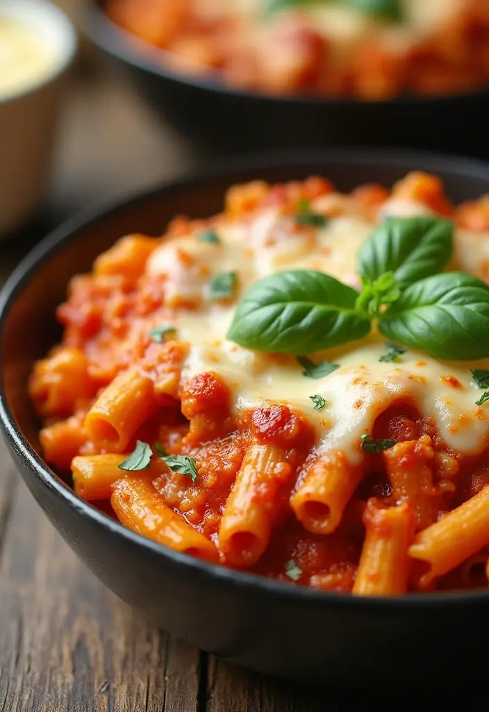 25 Cheap Healthy Meals on a Budget (Under $5 Per Serving) - 16. One-Pot Baked Ziti