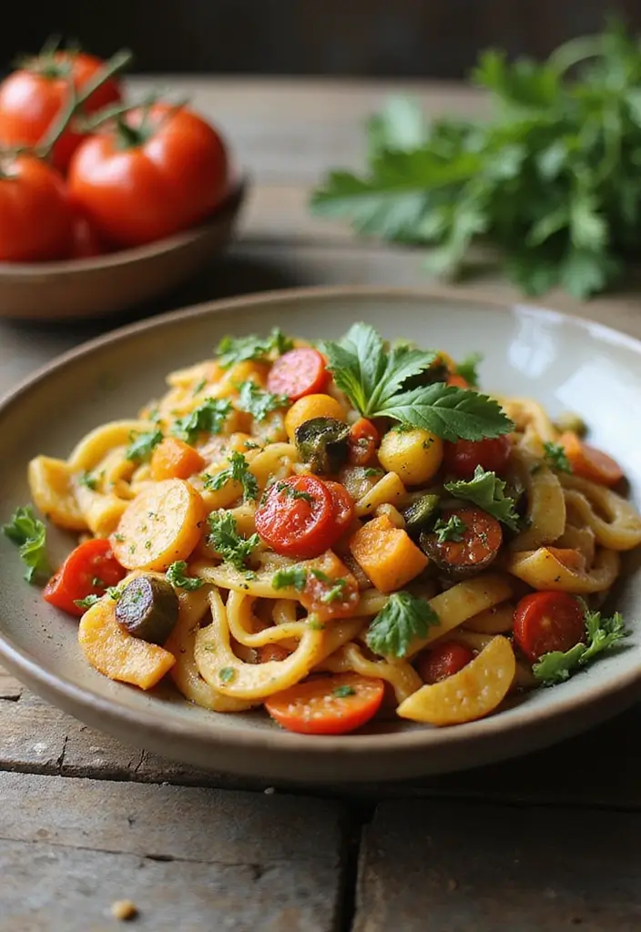 25 Cheap Healthy Meals on a Budget (Under $5 Per Serving) - 17. Easy Peasy Pasta Primavera