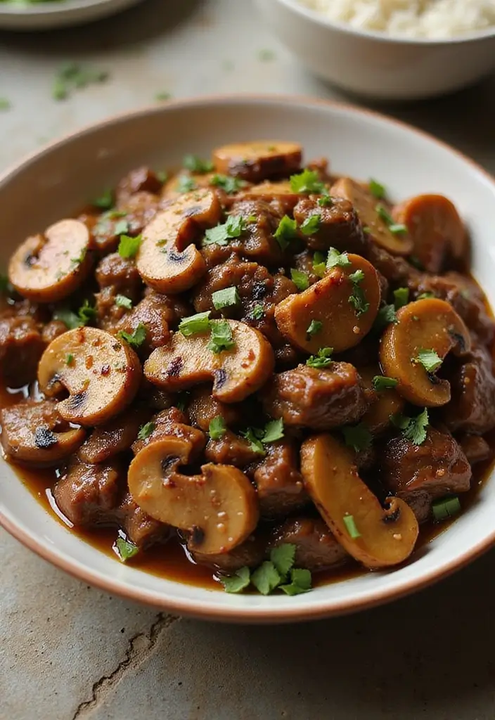 25 Easy Healthy Meals You Can Make in 30 Minutes or Less - 19. Beef and Mushroom Stir-Fry