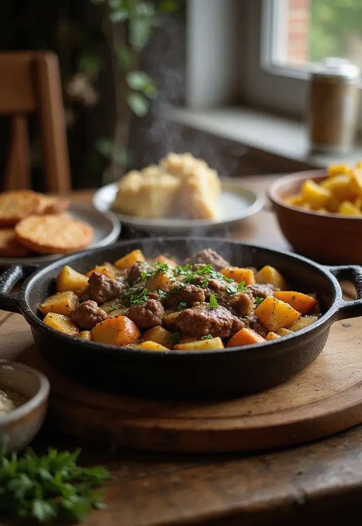 25 Easy Healthy Meals You Can Make in 30 Minutes or Less - 20. Beef and Potato Skillet