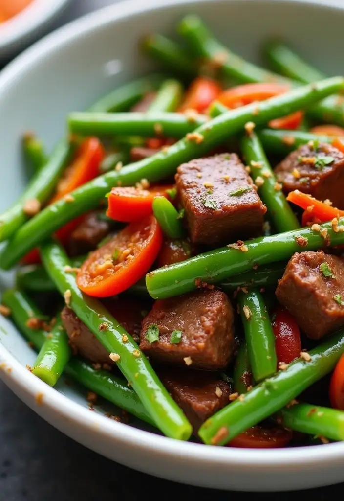 25 Easy Healthy Meals You Can Make in 30 Minutes or Less - 22. Beef and Green Bean Stir-Fry
