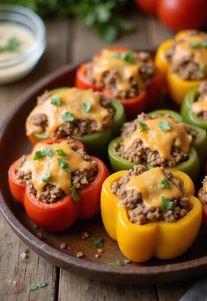 25 Easy Healthy Meals You Can Make in 30 Minutes or Less - 3. Beef and Quinoa Stuffed Peppers