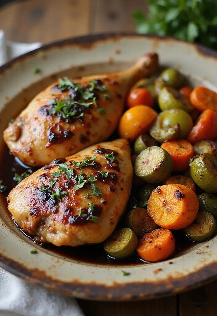 25 Fall Healthy Meals Perfect for Cozy Evenings - 14. Balsamic Glazed Chicken with Roasted Vegetables