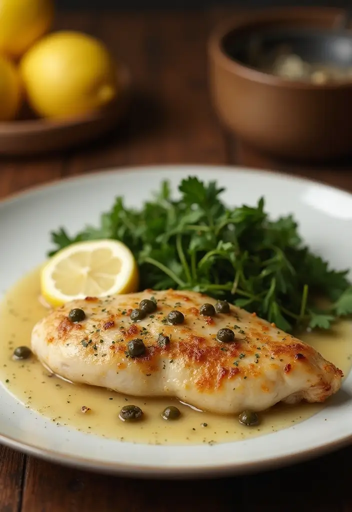 25 Fall Healthy Meals Perfect for Cozy Evenings - 15. Chicken Piccata with Lemon and Capers