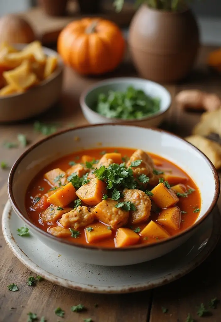 25 Fall Healthy Meals Perfect for Cozy Evenings - 2. Spicy Chicken and Butternut Squash Stew