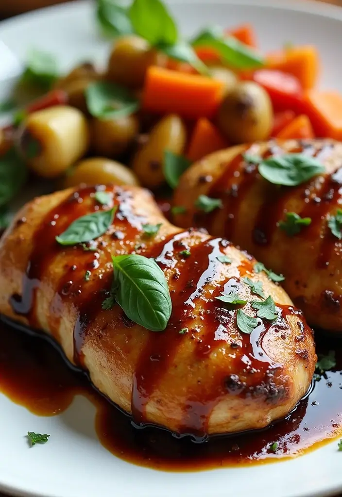25 Healthy Chicken Thigh Meals Bursting with Flavor - 11. Balsamic Glazed Chicken Thighs