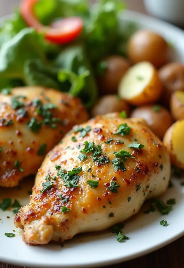 25 Healthy Chicken Thigh Meals Bursting with Flavor - 19. Herb and Garlic Chicken Thighs