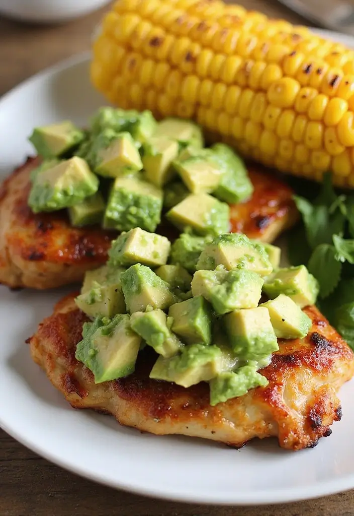 25 Healthy Chicken Thigh Meals Bursting with Flavor - 22. Chicken Thighs with Avocado Salsa