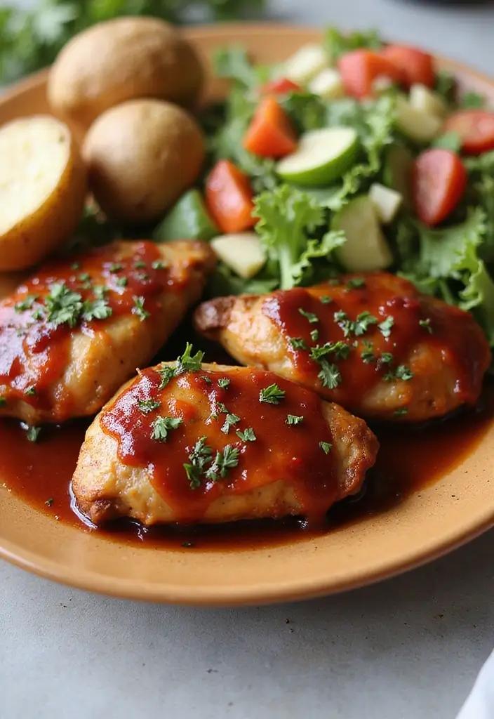 25 Healthy Chicken Thigh Meals Bursting with Flavor - 23. BBQ Ranch Chicken Thighs