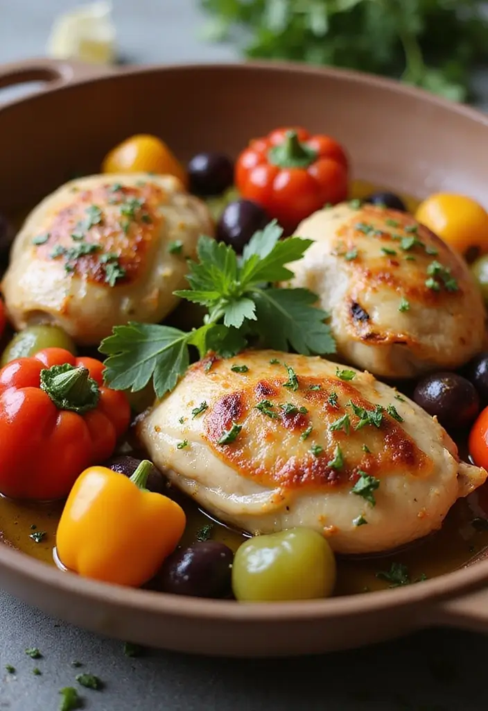 25 Healthy Chicken Thigh Meals Bursting with Flavor - 4. Mediterranean Chicken Thighs with Olives