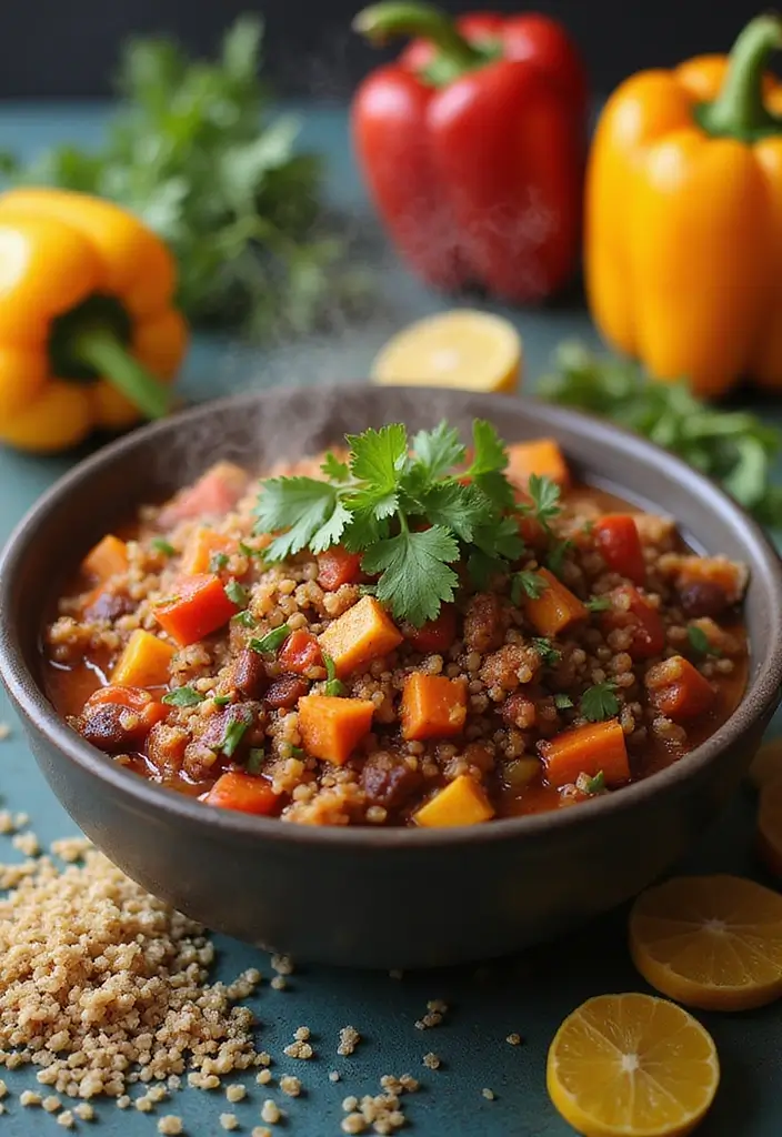 25 Healthy Crockpot Meals for Busy Weeknights - 1. Quinoa Vegetable Chili