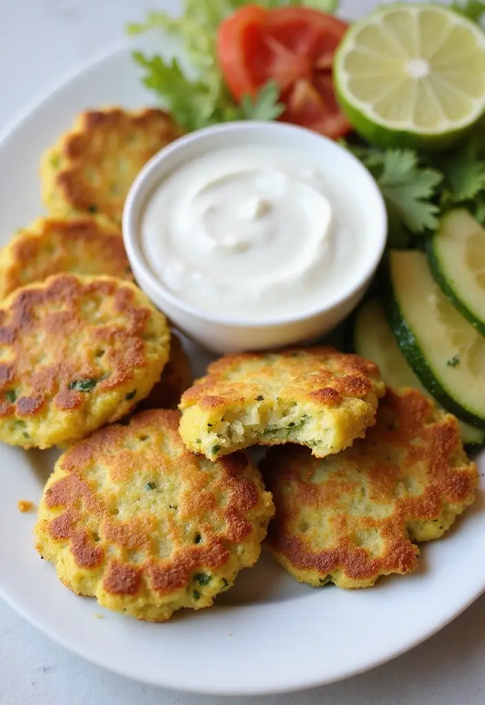 25 Healthy Crockpot Meals for Busy Weeknights - 13. Zucchini and Corn Fritters