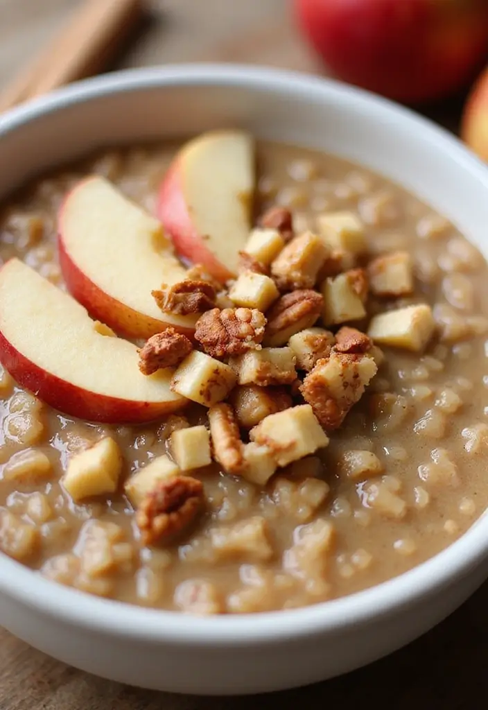 25 Healthy Crockpot Meals for Busy Weeknights - 15. Apple Cinnamon Oatmeal