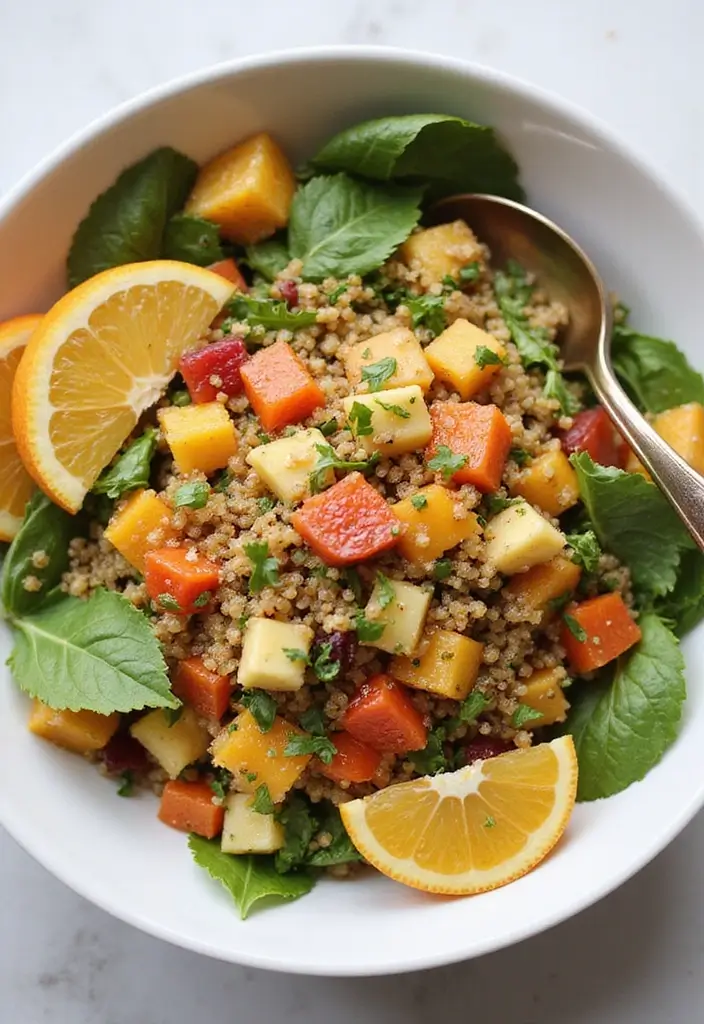 25 Healthy Crockpot Meals for Busy Weeknights - 25. Citrus Quinoa Salad