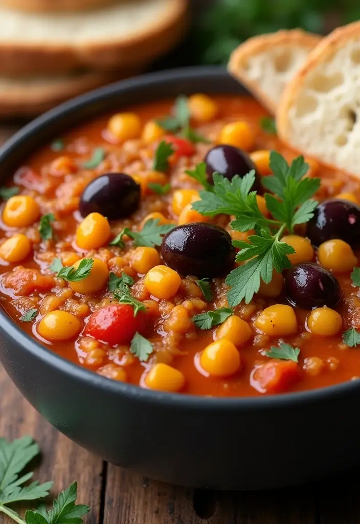 25 Healthy Crockpot Meals for Busy Weeknights - 4. Mediterranean Chickpea Stew