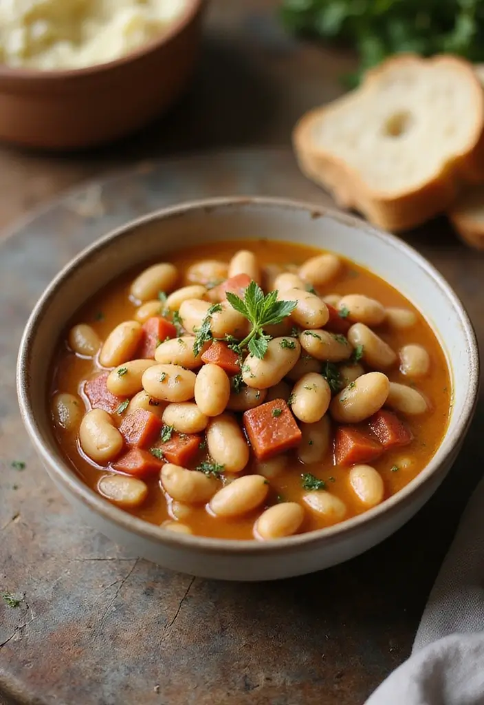 25 Healthy Crockpot Meals for Busy Weeknights - 9. Tuscan White Bean Stew
