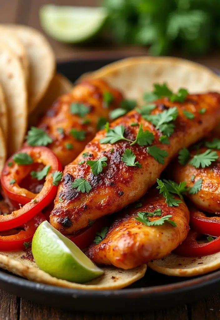 25 Healthy Crockpot Meals for Meal Prep and Freezer Storage - 11. Chicken Fajitas