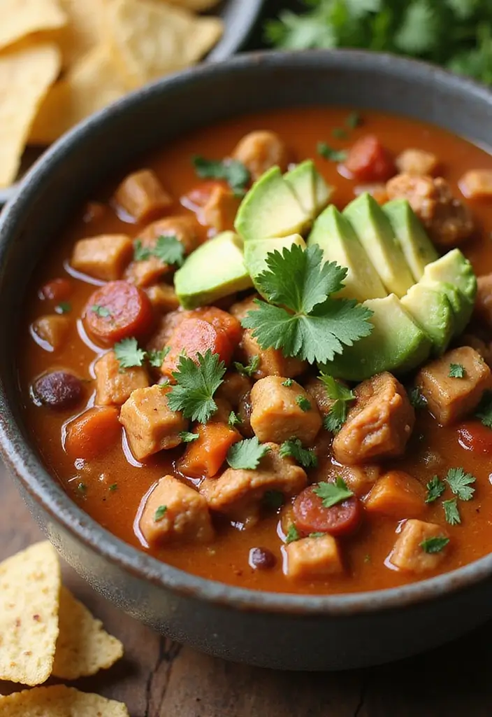 25 Healthy Crockpot Meals for Meal Prep and Freezer Storage - 15. Chicken Chili