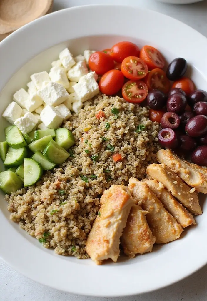 25 Healthy Crockpot Meals for Meal Prep and Freezer Storage - 17. Mediterranean Chicken Bowls