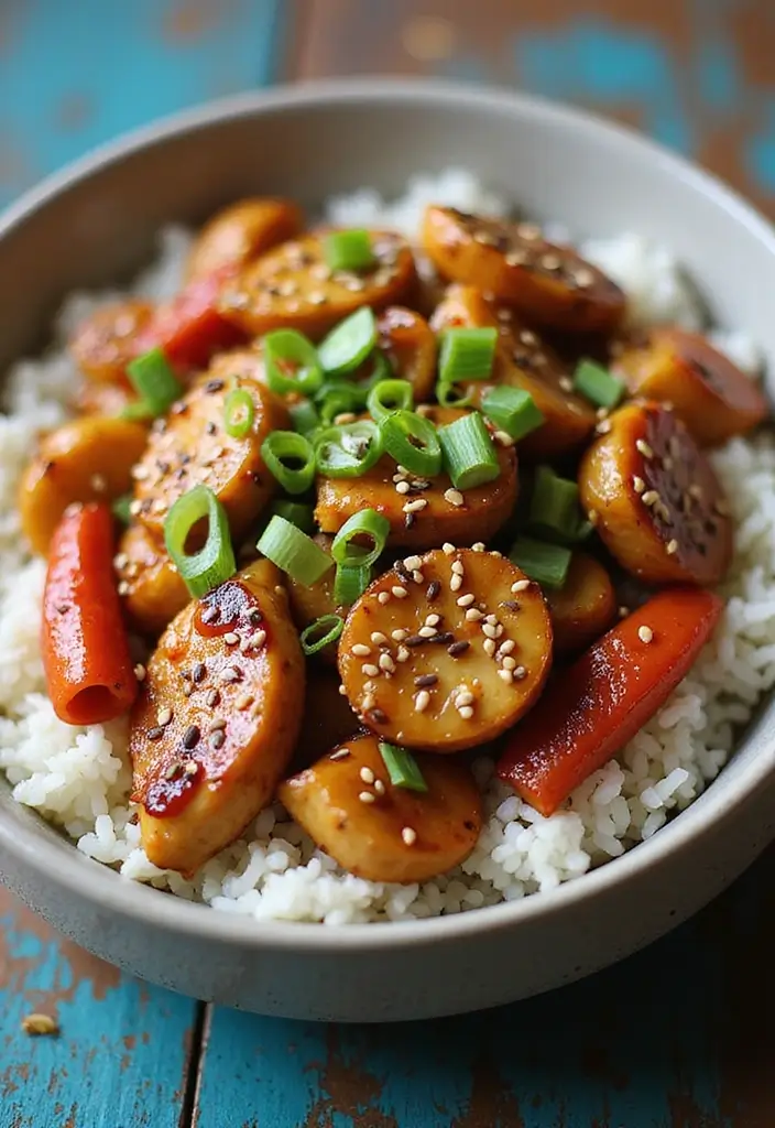 25 Healthy Crockpot Meals for Meal Prep and Freezer Storage - 19. Teriyaki Chicken Bowls