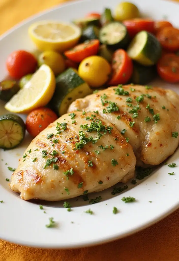 25 Healthy Crockpot Meals for Meal Prep and Freezer Storage - 6. Lemon Garlic Chicken