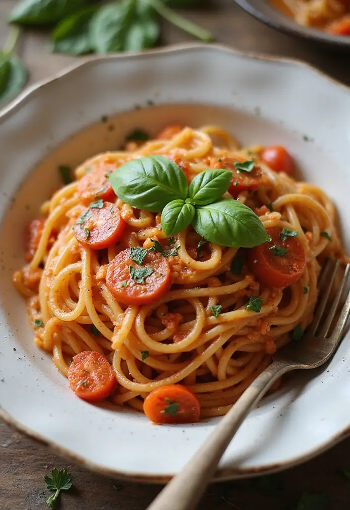 25 Healthy Family Meals on a Budget for Every Night of the Week - 10. Creamy Tomato Basil Pasta