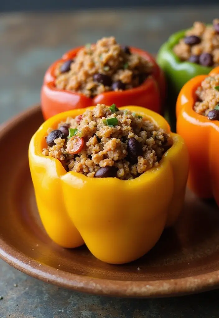25 Healthy Family Meals on a Budget for Every Night of the Week - 13. Stuffed Bell Peppers