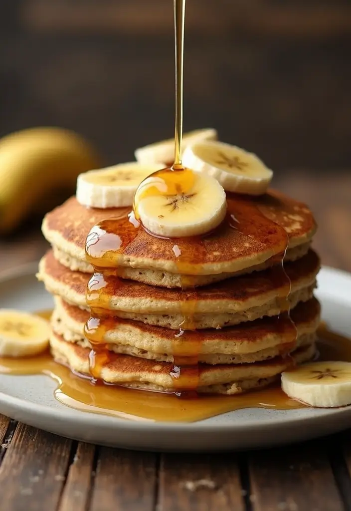 25 Healthy Family Meals on a Budget for Every Night of the Week - 19. Banana Oatmeal Pancakes