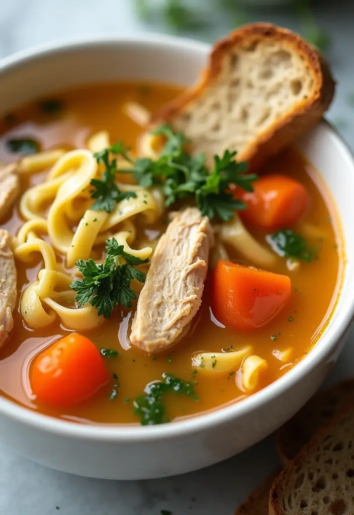 25 Healthy Family Meals on a Budget for Every Night of the Week - 22. Chicken Noodle Soup