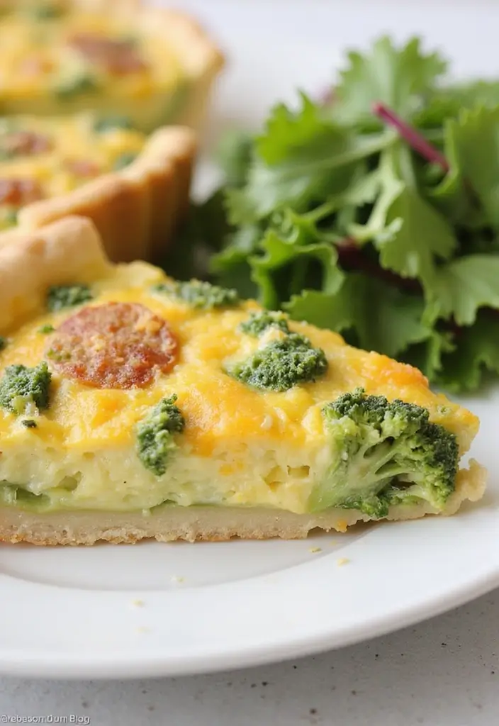 25 Healthy Family Meals on a Budget for Every Night of the Week - 23. Broccoli Cheddar Quiche