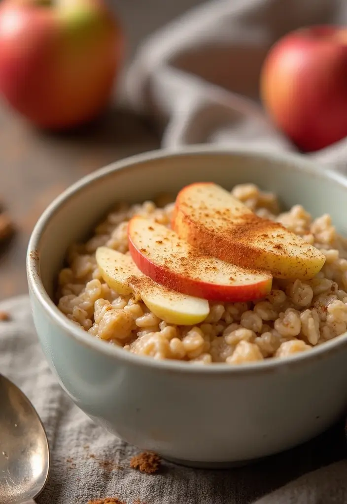 25 Healthy Family Meals on a Budget for Every Night of the Week - 24. Apple and Cinnamon Oatmeal