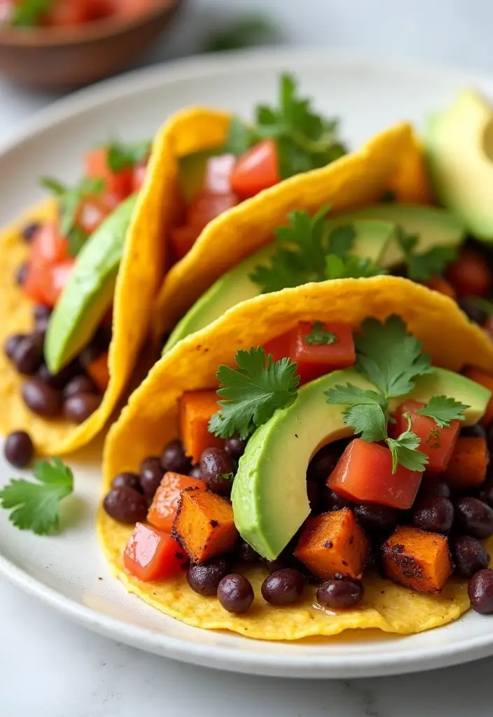 25 Healthy Family Meals on a Budget for Every Night of the Week - 4. Sweet Potato and Black Bean Tacos