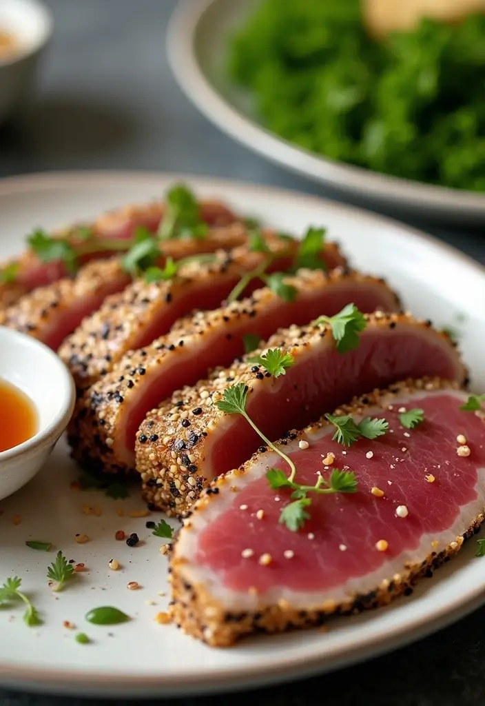 25 Healthy Fish Meals That Are Fresh and Light - 25. Sesame Crusted Tuna