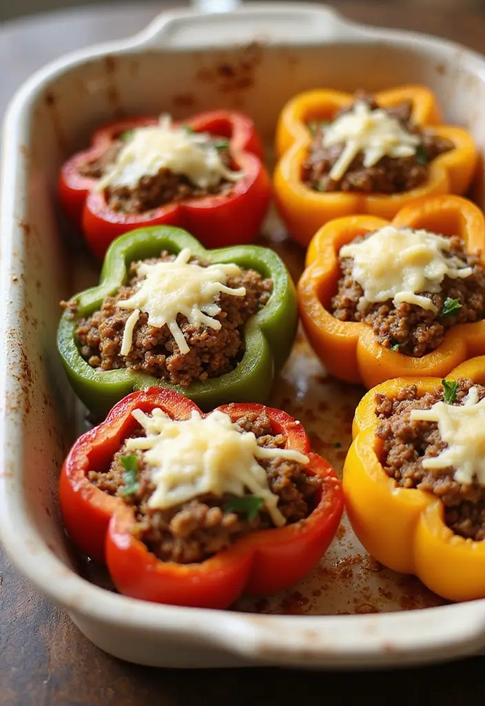 25 Healthy Ground Beef Meals for Easy Weeknight Dinners - 1. Quinoa & Ground Beef Stuffed Peppers