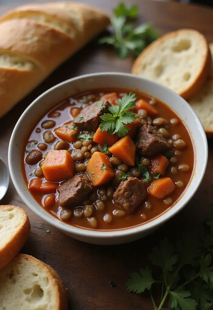 25 Healthy Ground Beef Meals for Easy Weeknight Dinners - 12. Beef & Lentil Stew