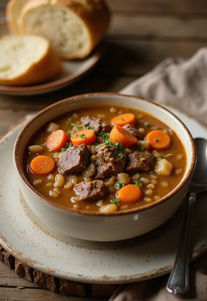 25 Healthy Ground Beef Meals for Easy Weeknight Dinners - 13. Beef & Barley Soup