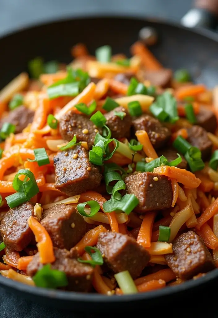 25 Healthy Ground Beef Meals for Easy Weeknight Dinners - 15. Beef & Cabbage Stir-Fry