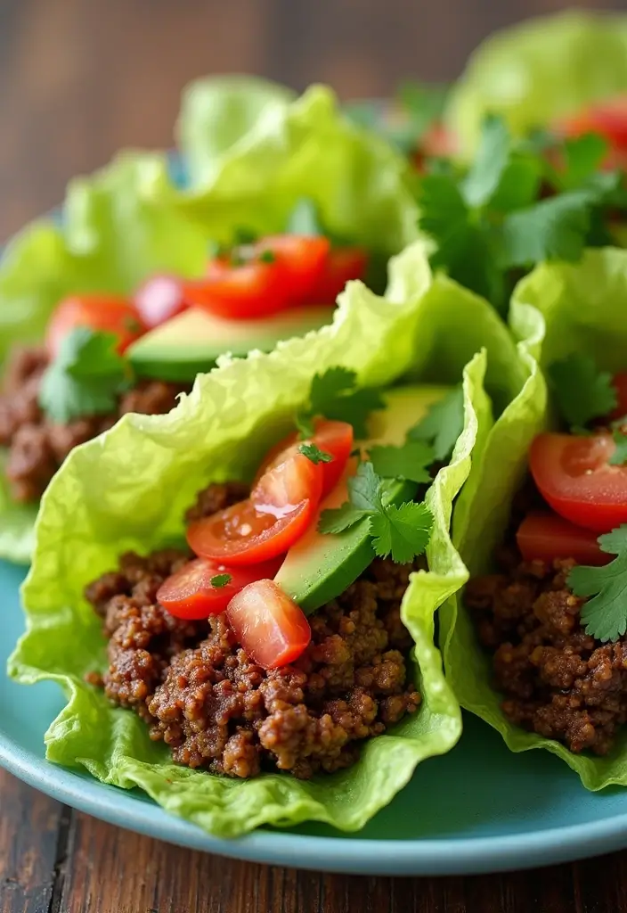 25 Healthy Ground Beef Meals for Easy Weeknight Dinners - 3. Healthy Beef Tacos in Lettuce Wraps