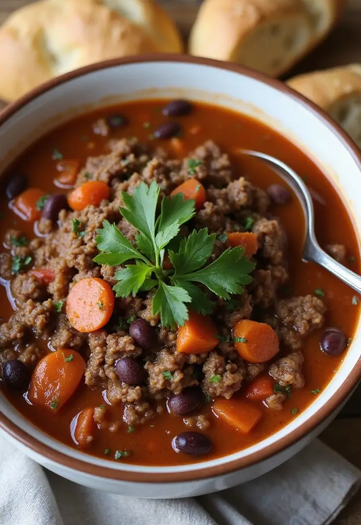 25 Healthy Ground Beef Meals for Easy Weeknight Dinners - 7. Ground Beef & Black Bean Chili