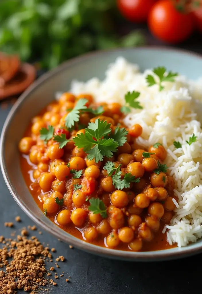 25 Healthy Indian Meals Full of Spices and Nutrition - 1. Chickpea Curry (Chana Masala)