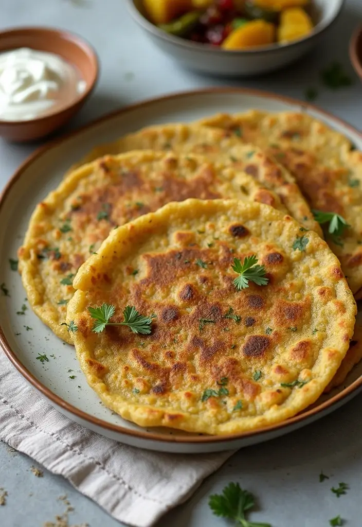 25 Healthy Indian Meals Full of Spices and Nutrition - 15. Methi Thepla