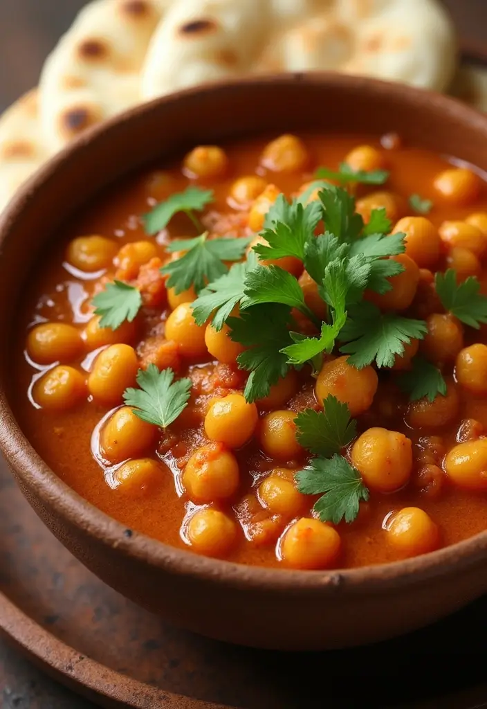 25 Healthy Indian Meals Full of Spices and Nutrition - 16. Chole (Chickpea Curry)