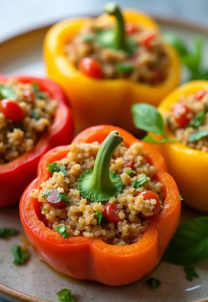 25 Healthy Indian Meals Full of Spices and Nutrition - 17. Stuffed Bell Peppers