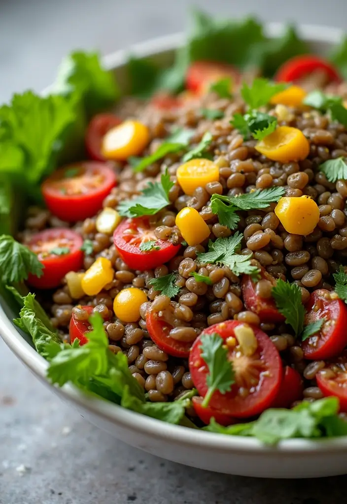 25 Healthy Indian Meals Full of Spices and Nutrition - 25. Lentil Salad