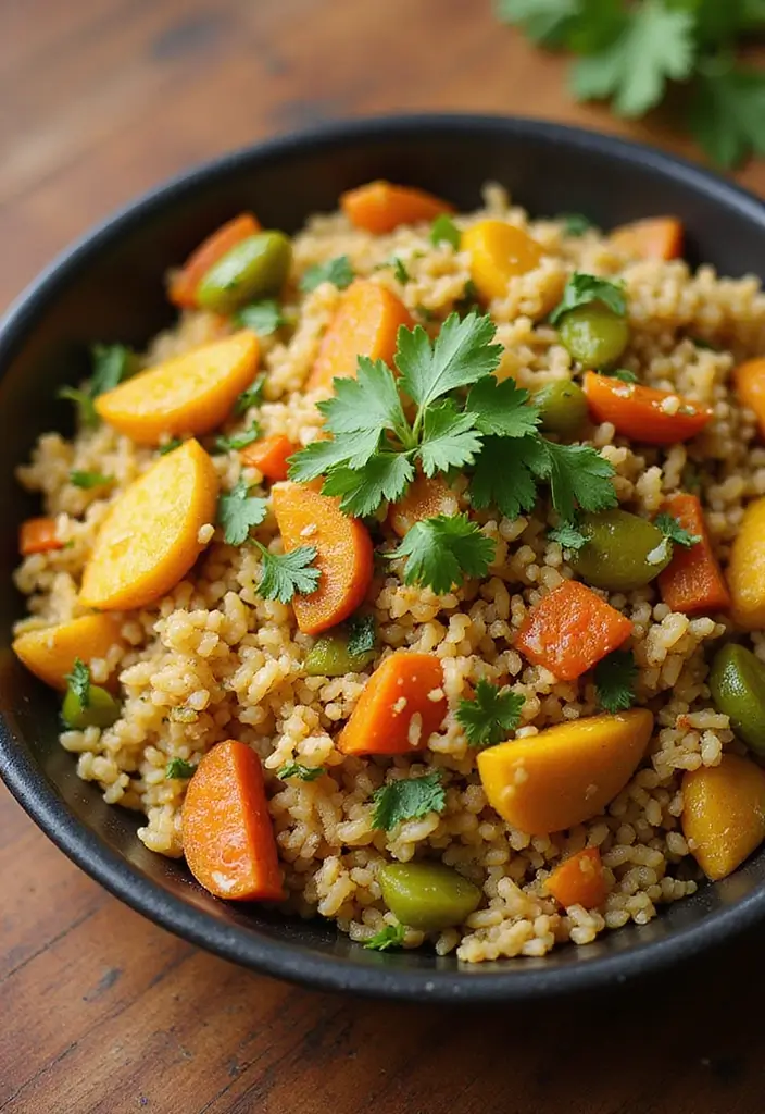 25 Healthy Indian Meals Full of Spices and Nutrition - 3. Vegetable Biryani