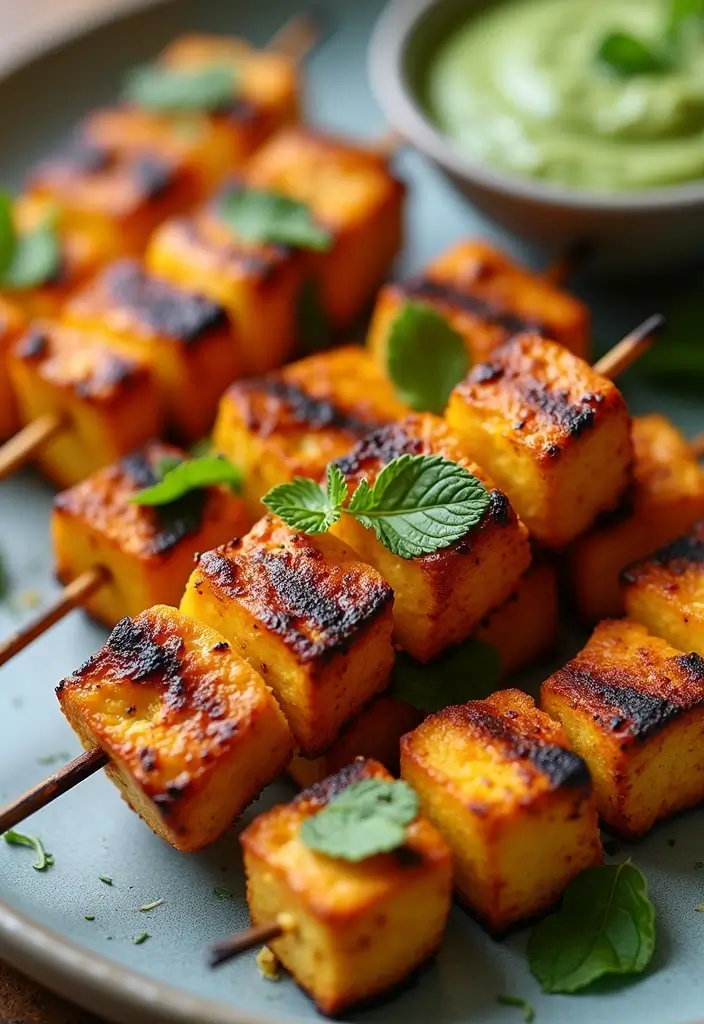 25 Healthy Indian Meals Full of Spices and Nutrition - 5. Paneer Tikka