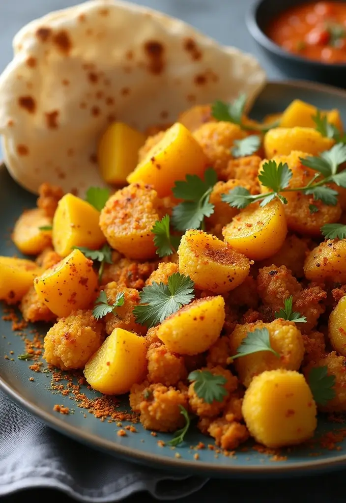 25 Healthy Indian Meals Full of Spices and Nutrition - 8. Aloo Gobi (Potato and Cauliflower)