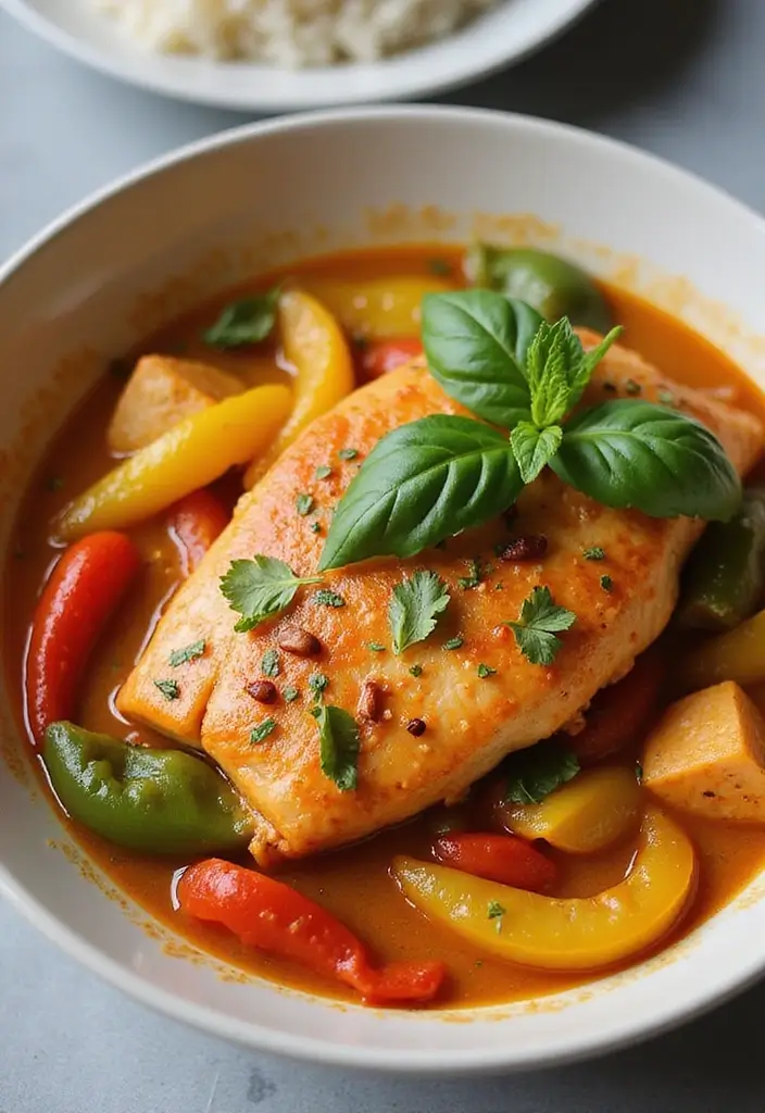 25 Healthy Meals for Lunch That Keep You Full All Day - 12. Thai Red Curry Fish