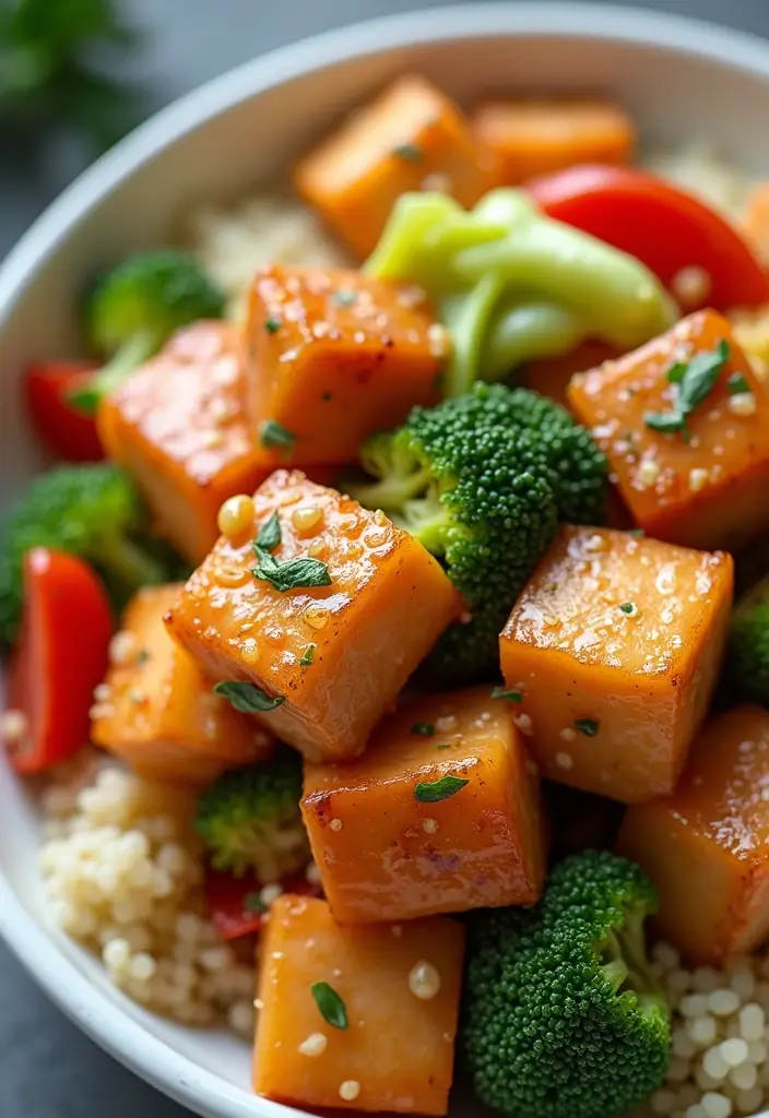 25 Healthy Meals for Lunch That Keep You Full All Day - 14. Fish & Veggie Stir Fry